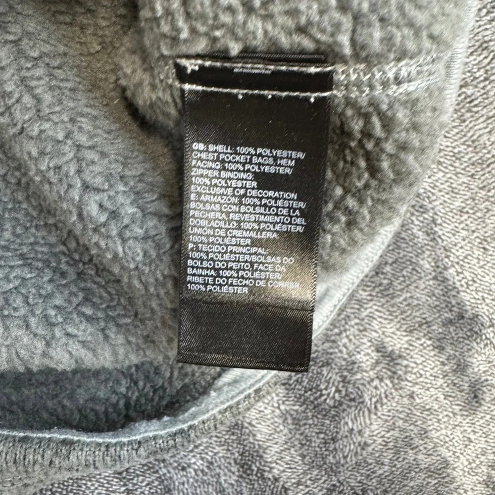 The North Face Fleece Pullover Mens XL Gray Gordon Lyons 1/4 Zip Sweater Jacket
